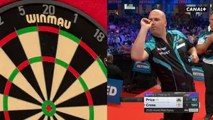 Gerwyn price - checkout 161! Elektryzujący początek spotkania z Robem Crossem! World Matchplay trwa w CANAL+: