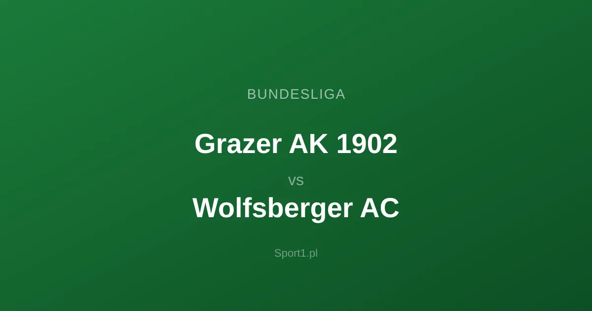 Grazer AK 1902 - Wolfsberger AC: Typy bukmacherskie