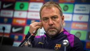 Hansi Flick uderza w stół przed meczem z Getafe. Niemiec przyznaje rację rywalowi