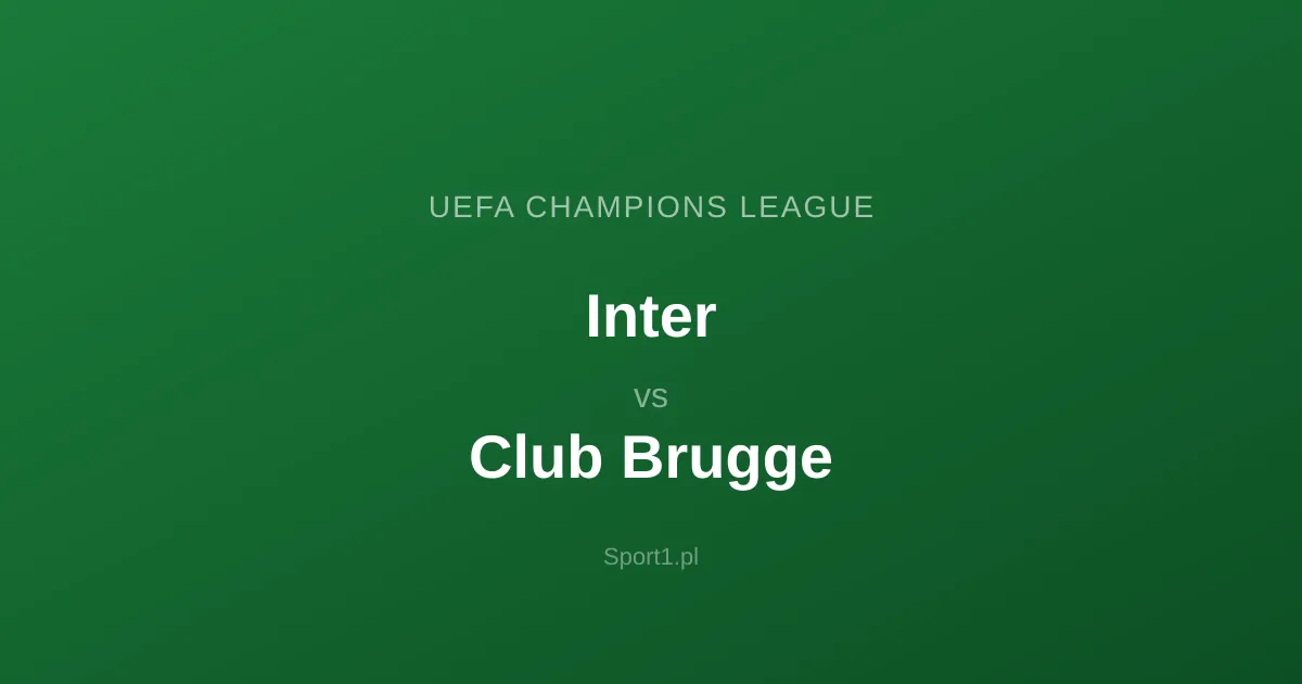 Inter - Club Brugge: Typy bukmacherskie