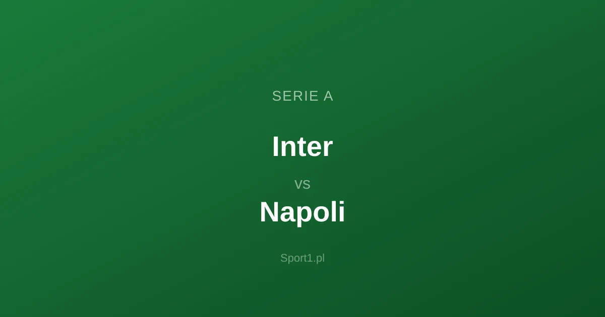 Inter - Napoli: Typy bukmacherskie