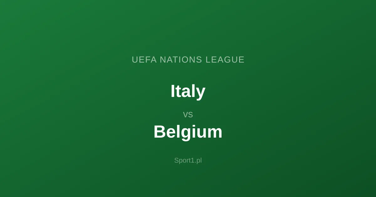 Italy - Belgium: Typy bukmacherskie