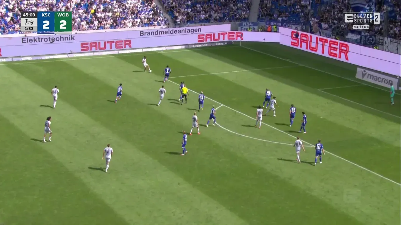 „Ja w to nie wierzę” Niebywałe gole padają dziś w meczu Karlsruher SC z Wolfsburgiem! Vini Souza chyba przebił osiągnięc