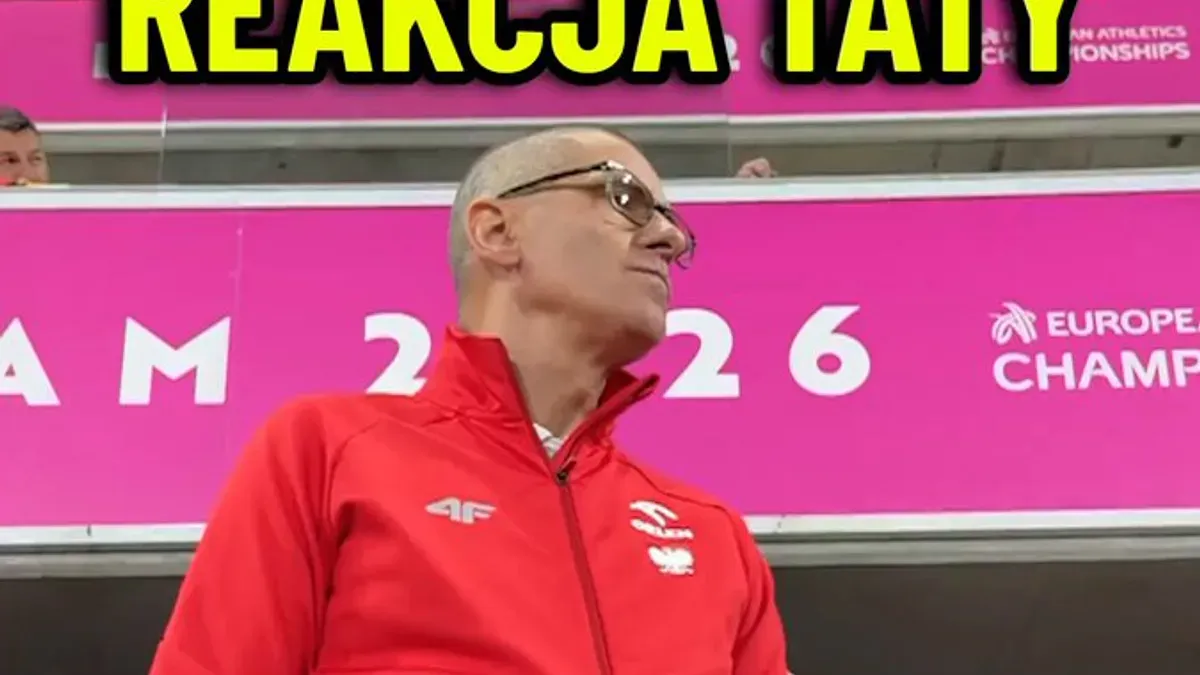 Jak my kochamy TAKIE obrazki. Dumny tata i trener w jednej osobie. Pia Skrzyszowska wywalczyła w Birmingham srebrny meda
