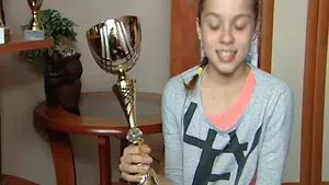 Jesteśmy ciekawi, który puchar jest najważniejszy po dzisiejszej wygranej. Trzynastoletnia Maja doskonale