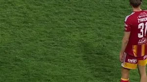 Kapitalna bramka Valērijsa Šabali w starciu z Olimpią Grudziądz!