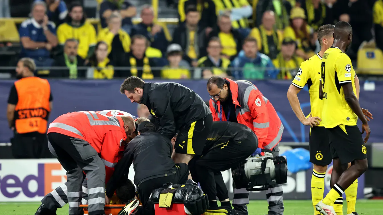 Karetsas nagle opuścił boisko w Lidze Mistrzów? Borussia Dortmund drży o zdrowie piłkarza