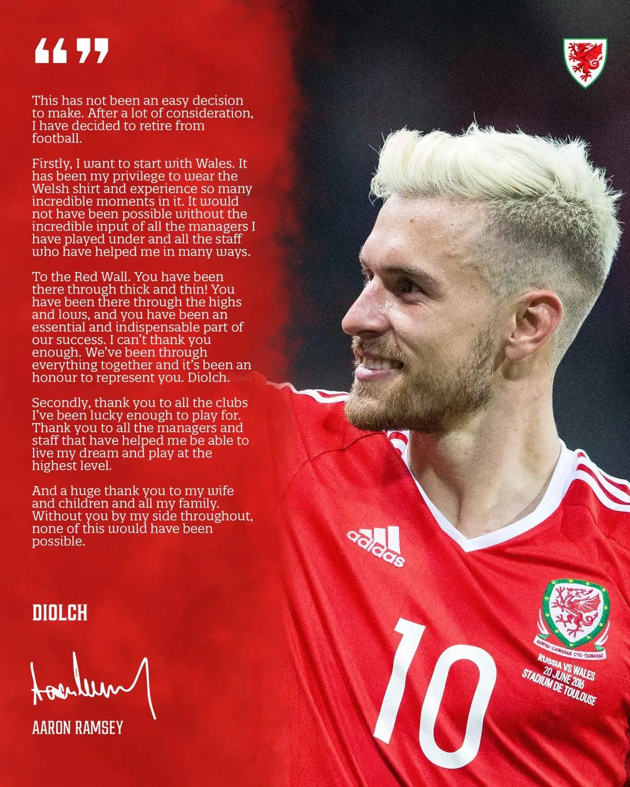 Koniec pewnej ery w brytyjskiej piłce. Aaron Ramsey podjął ostateczną decyzję