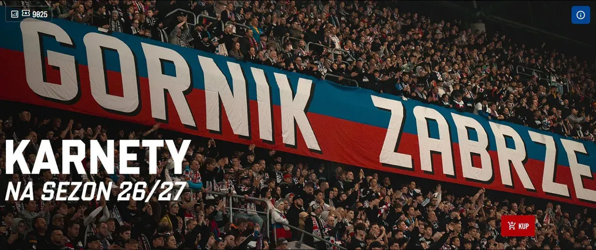 Fot.: Górnik Zabrze via bilety.gornikzabrze.pl