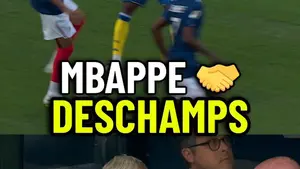Kylian Mbappe celebrował gola przeciwko Szwecji z selekcjonerem