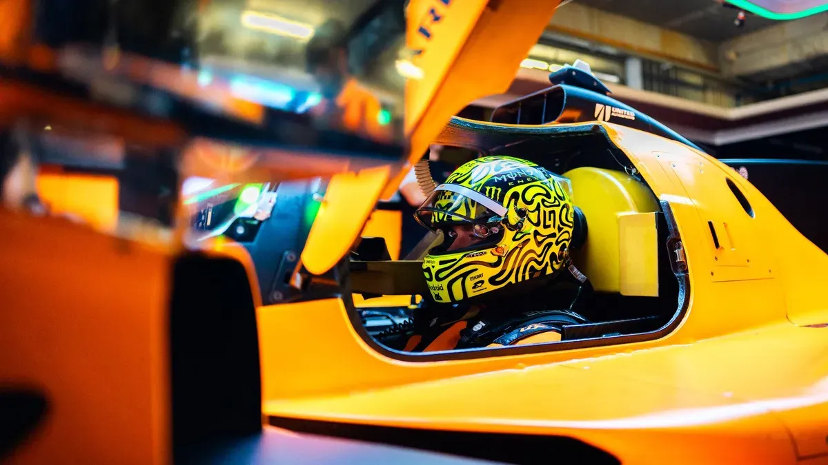 Lando Norris w Portimao. Gwiazdor McLarena przesiadł się z bolidu F1 do MCL-HY