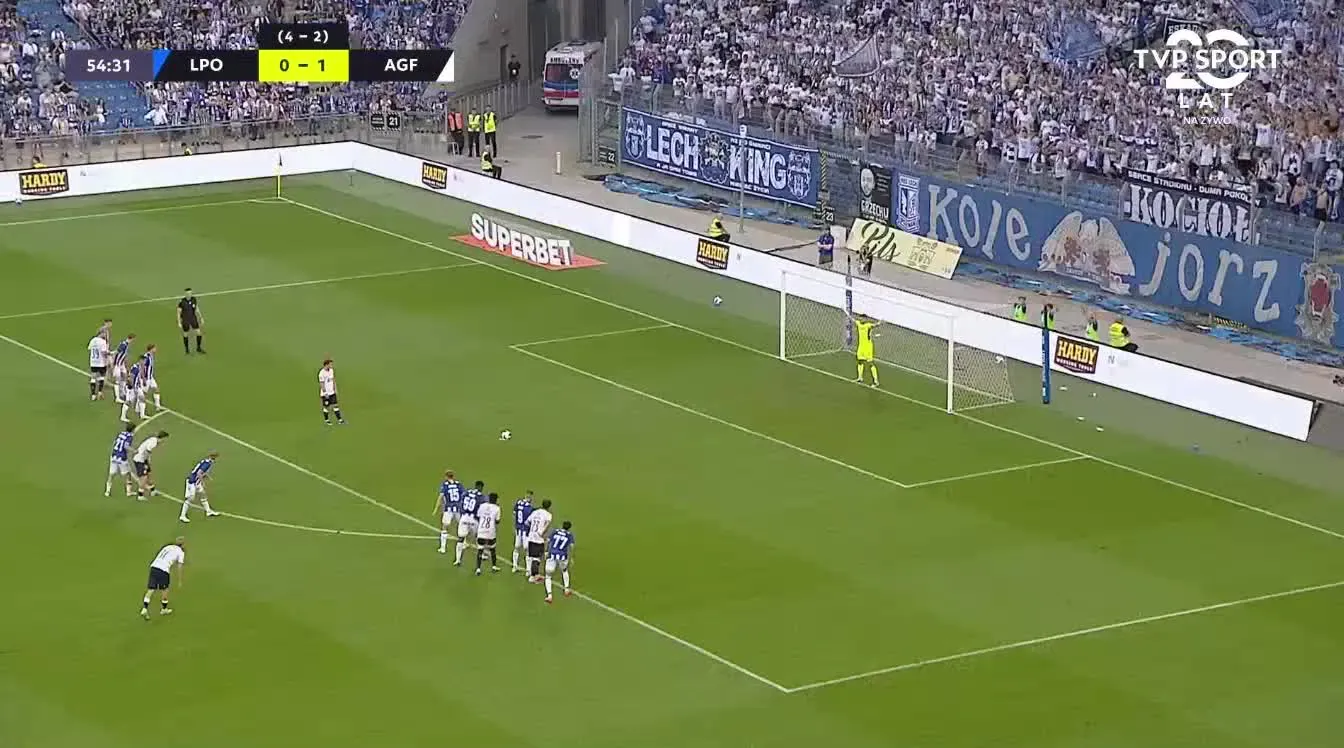Lech Poznań 0-2 Aarhus GF Arnstad z karniaczka