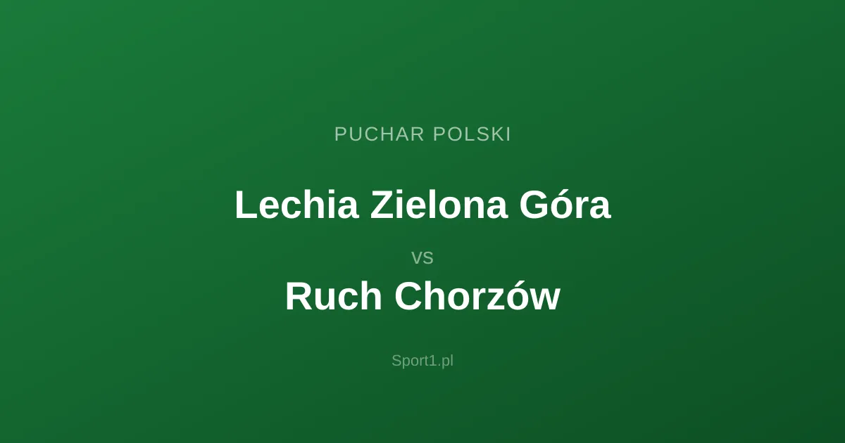 Lechia Zielona Góra - Ruch Chorzów: Typy bukmacherskie