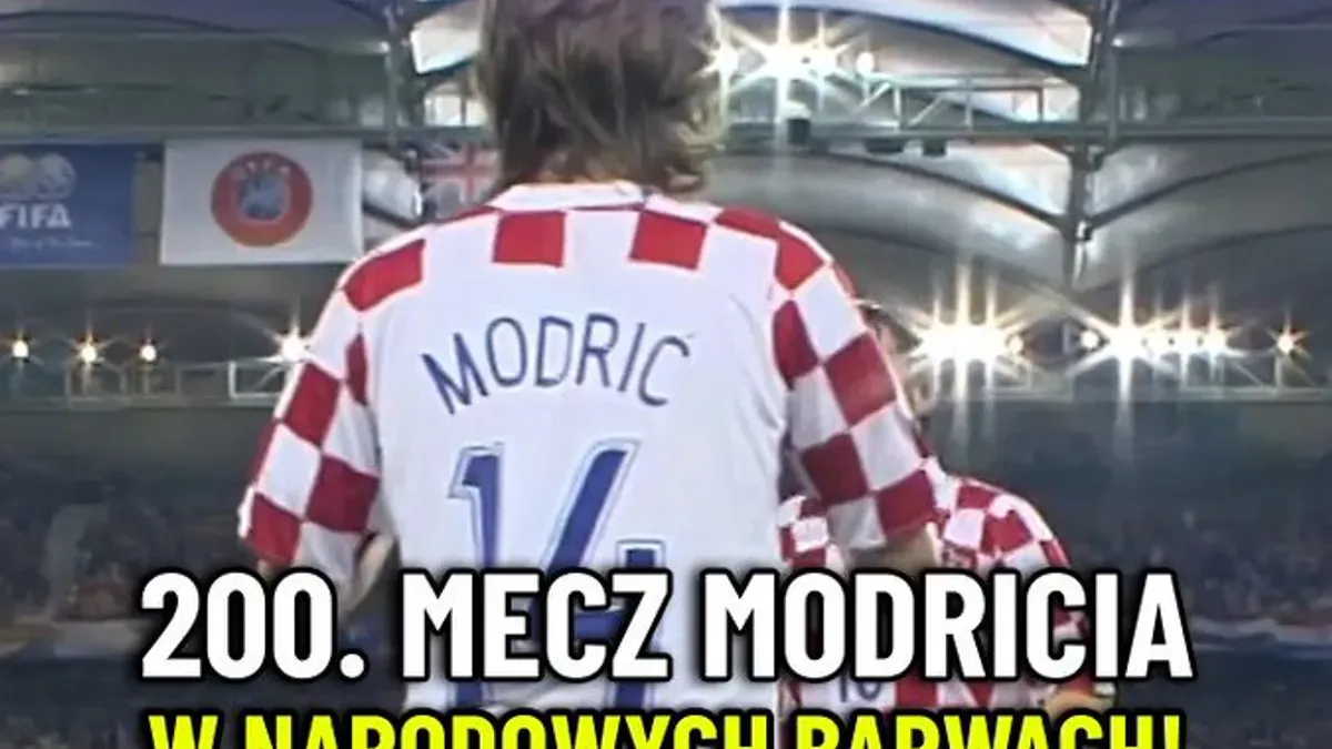 Legenda reprezentacji Chorwacji. Luka Modrić wychodząc w pierwszym składzie w meczu z Panamą na mundialu zaliczył 200. w
