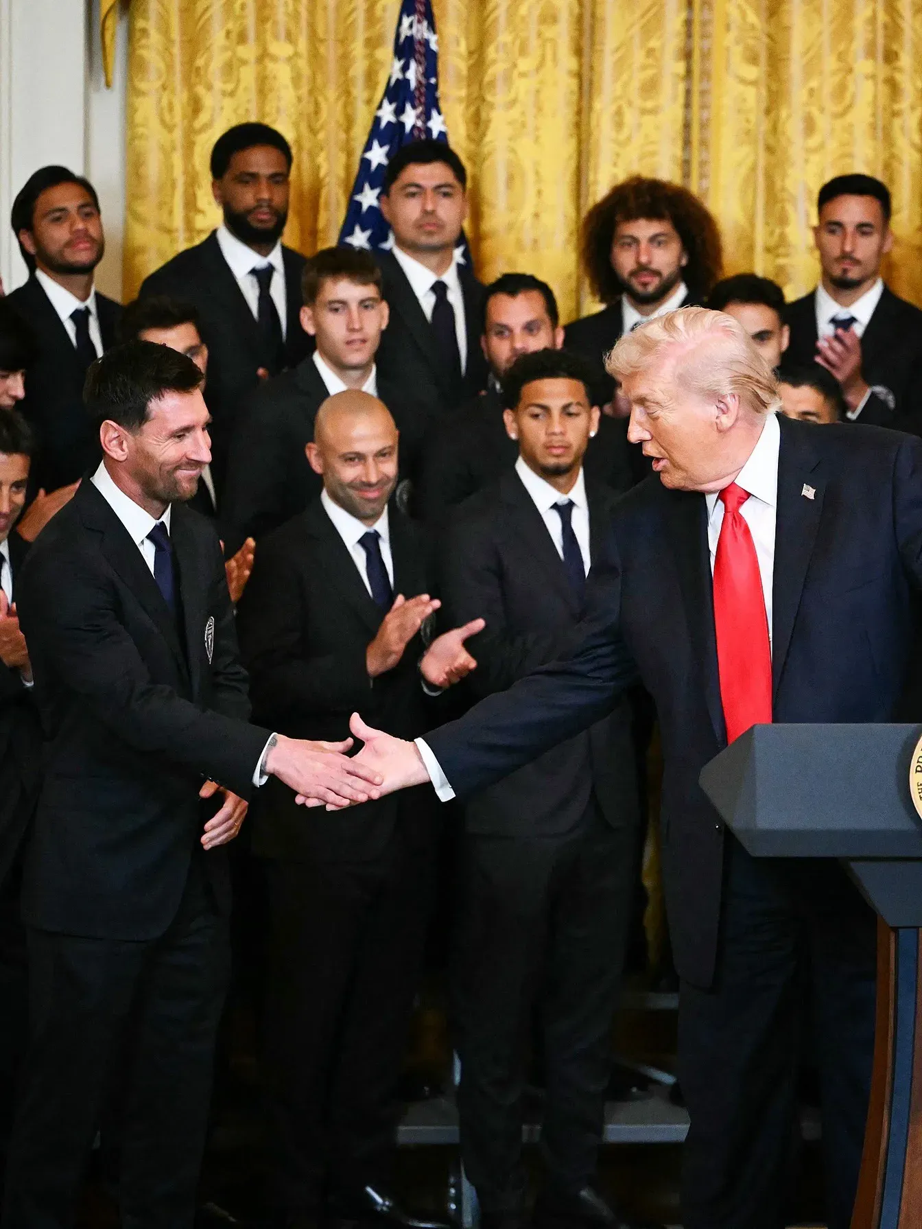 Leo Messi w Białym Domu. Donald Trump przyjął mistrzów MLS
