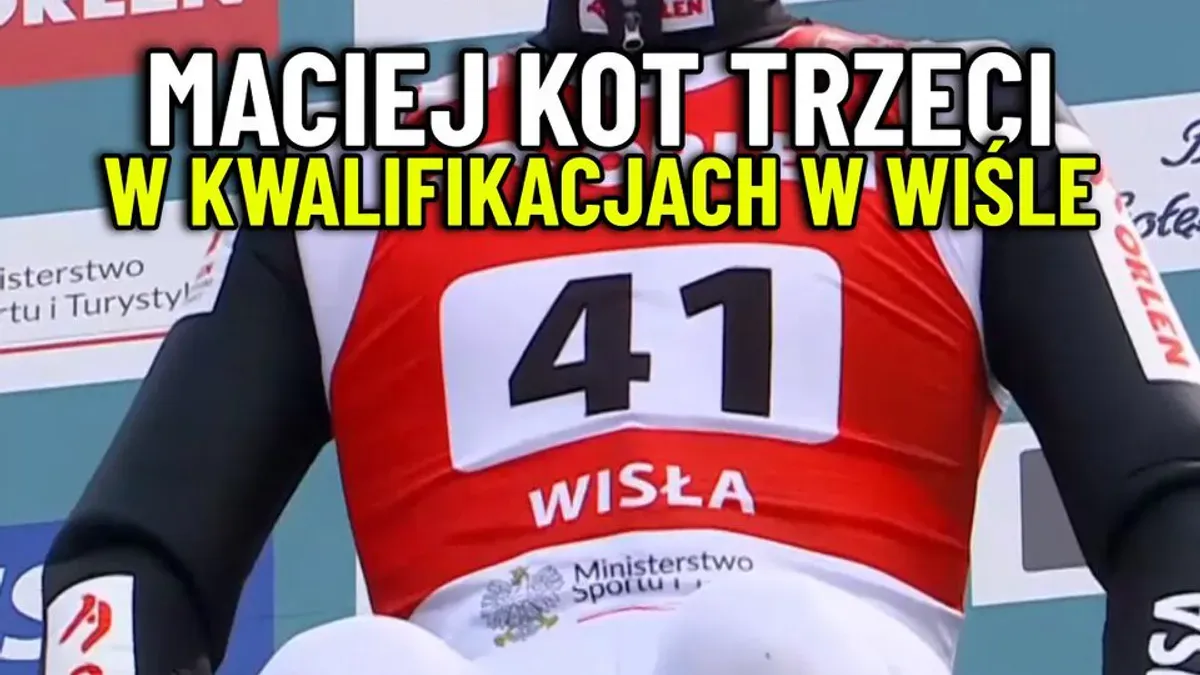 Maciej Kot zajął 3. miejsce w kwalifikacjach do niedzielnego konkursu Pucharu Świata w Wiśle! W zawodach zobaczymy kompl