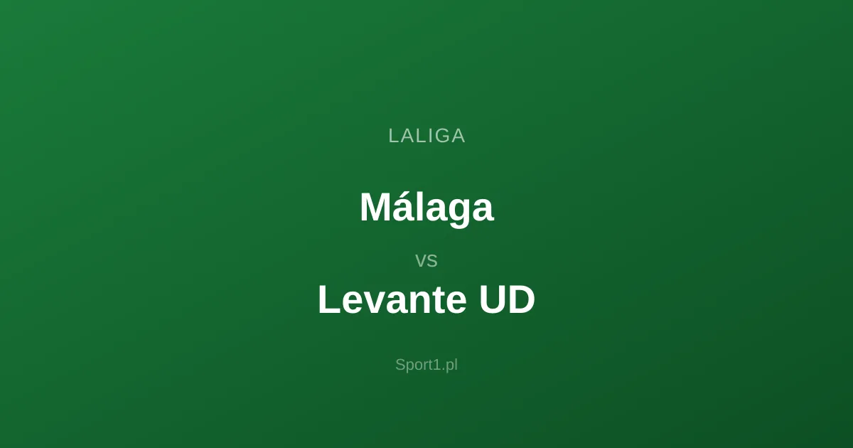 Málaga - Levante UD: Typy bukmacherskie