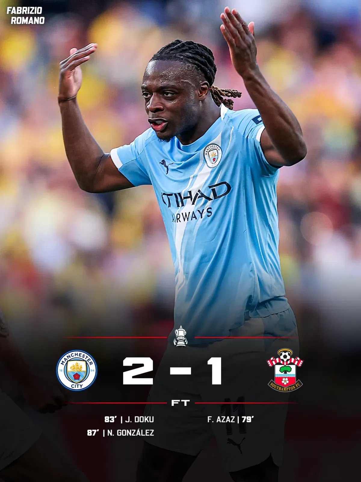 Manchester City znowu to zrobił. Drużyna Pepa Guardioli zagra o kolejne trofeum na Wembley