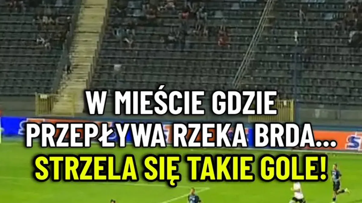 Mateusz Stępień strzela fantastycznego gola, a trybuny w Bydgoszczy zachwycają swoją wizytówką!