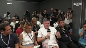 Max jak to Max. w swoim stylu. Na niego zawsze można liczyć. Znakomita forma Holendra na konferencji!