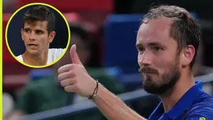 Medvedev przed półfinałem z Jodarem przywołał Federera, Djokovicia i Nadala