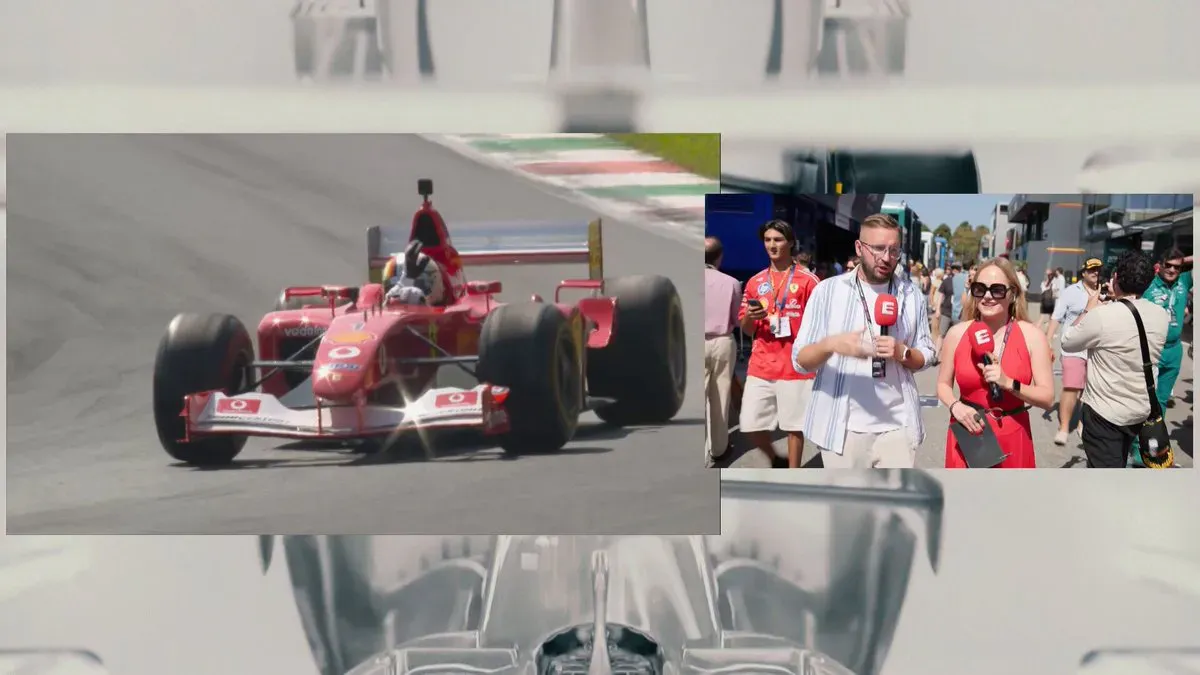 Melodia dla uszu! Sebastian Vettel przejechał się bolidem Ferrari F2002 Michaela Schumachera. Silnik V10? Co