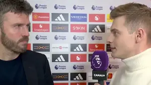 Michael Carrick miał dziś powody do zadowolenia. Z trenerem Manchesteru United rozmawiał @RemigiuszKula Oglądaj Premier 