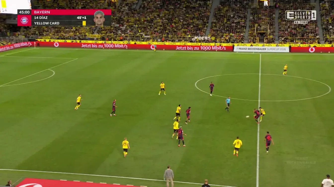 Michael olise! BVB 0:2 Bayern! Koniec pierwszej części gry. Bayern z dwubramkową przewagą przed drugą połową! Zapraszamy