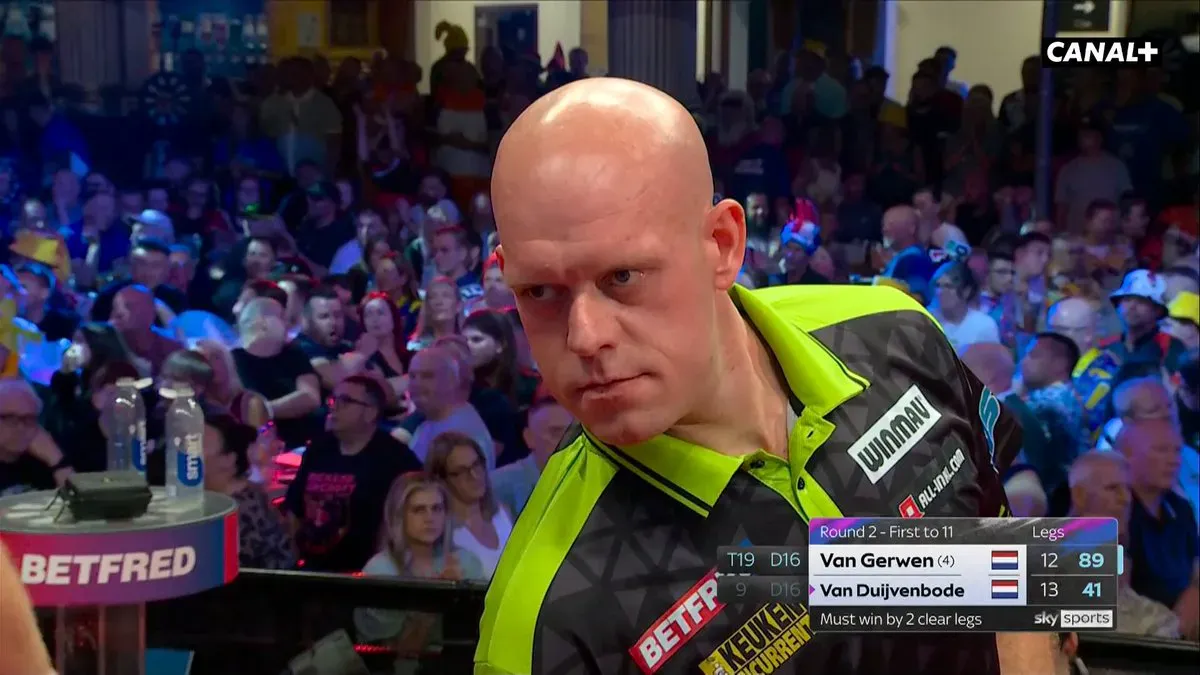 Michael van gerwen odpada z turnieju world matchplay! Jego rodak - Dirk van Duijvenbode awansuje do ćwierćfinału! Ogląda