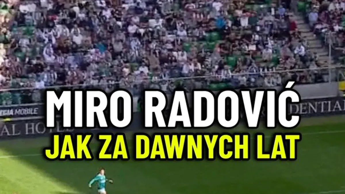 Miroslav Radović jak za dawnych lat Mecz jubileuszowy Legii