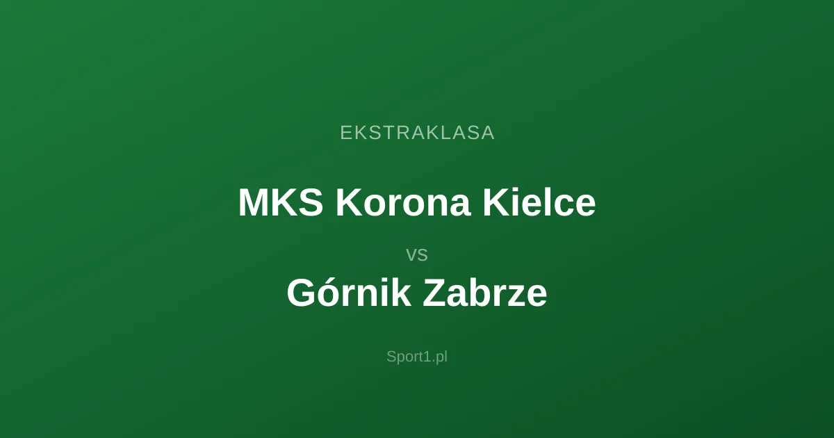 MKS Korona Kielce - Górnik Zabrze: Typy bukmacherskie