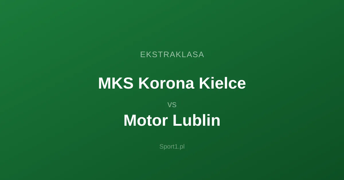 MKS Korona Kielce - Motor Lublin: Typy bukmacherskie