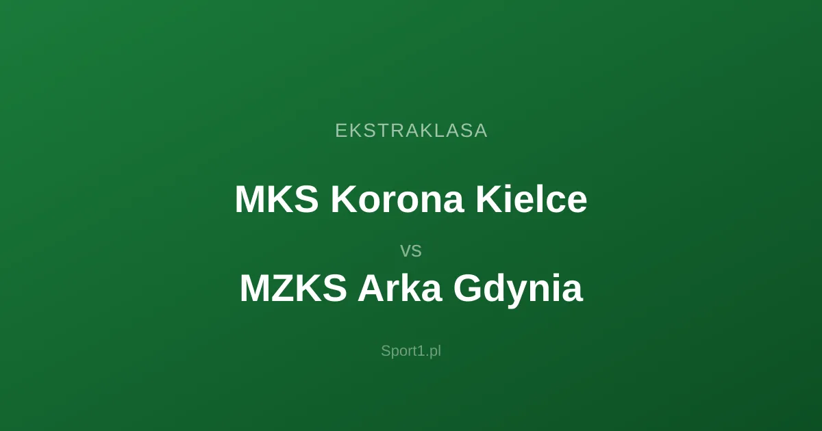 MKS Korona Kielce - MZKS Arka Gdynia: Typy bukmacherskie