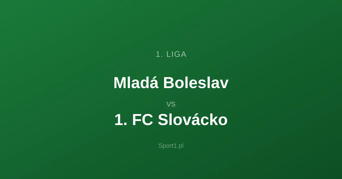 Mladá Boleslav - 1. FC Slovácko: Typy bukmacherskie