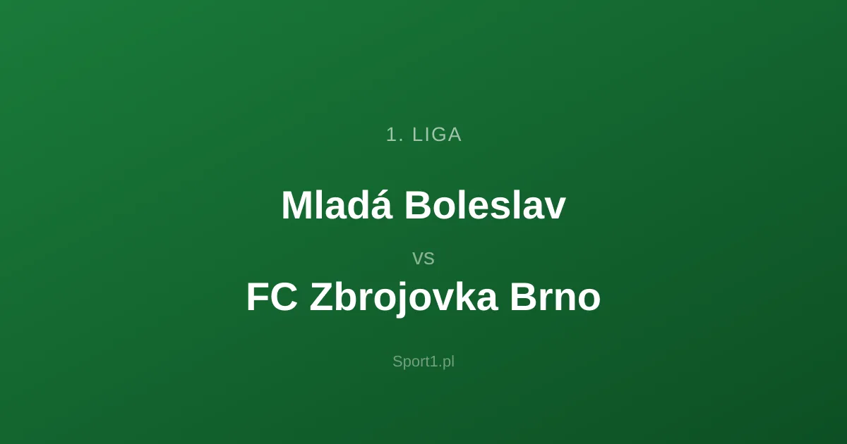 Mladá Boleslav - FC Zbrojovka Brno: Typy bukmacherskie
