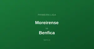 Moreirense - Benfica: Typy bukmacherskie