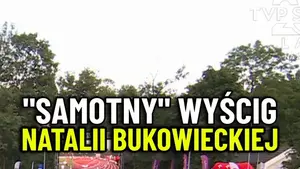 Natalia Bukowiecka poza zasięgiem rywalek w biegu na 400 metrów podczas lekkoatletycznych mistrzostwach Polski.