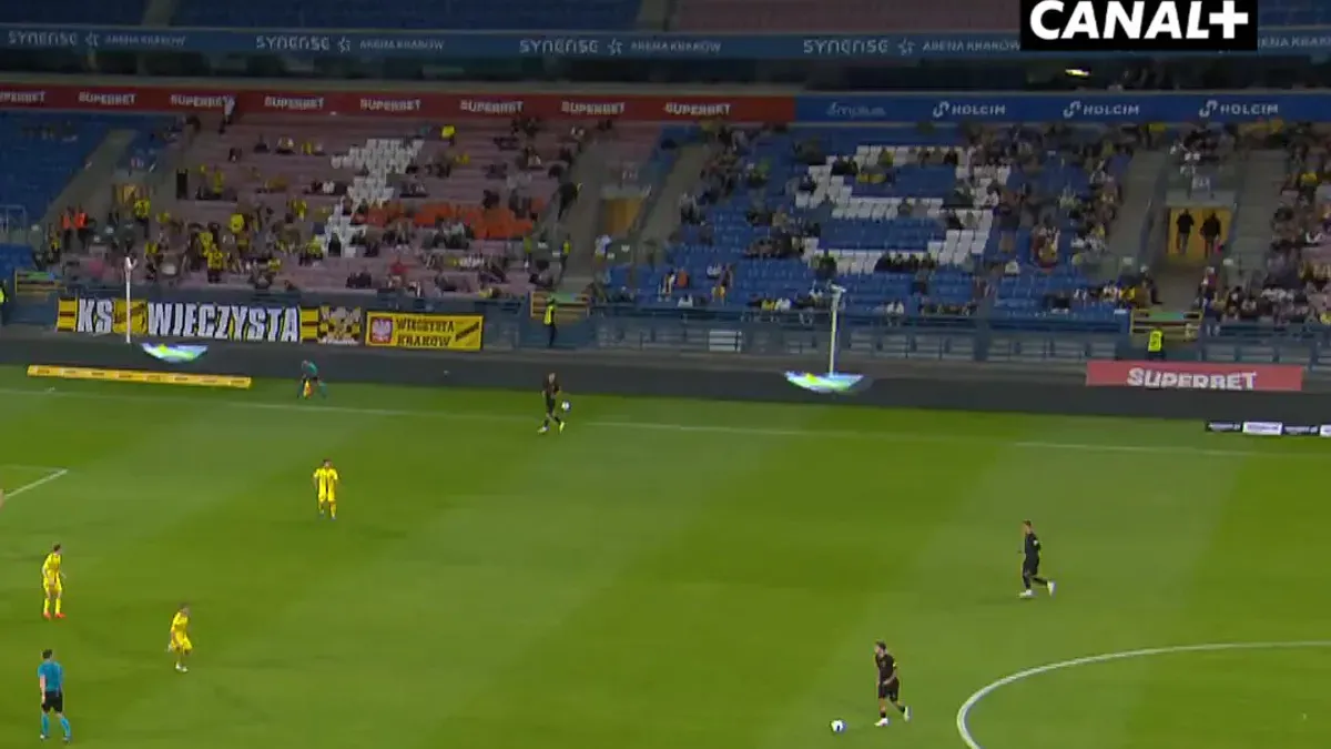 Niemal 90 minut spokojnego spotkania, aż w końcu. Końcówka w Krakowie nie zawiodła! Wieczysta 1:1 Zagłębie