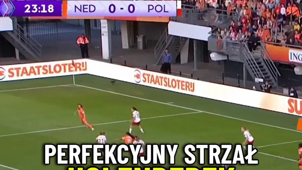 Niestety, reprezentantki Polski po 45 minutach gry przegrywają z Holenderkami 0:1 w ostatnim meczu w eliminacjach mistrz