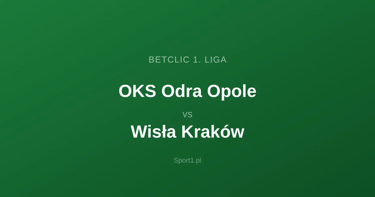 OKS Odra Opole - Wisła Kraków: Typy bukmacherskie