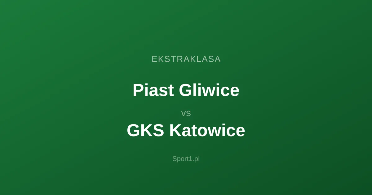 Piast Gliwice - GKS Katowice: Typy bukmacherskie