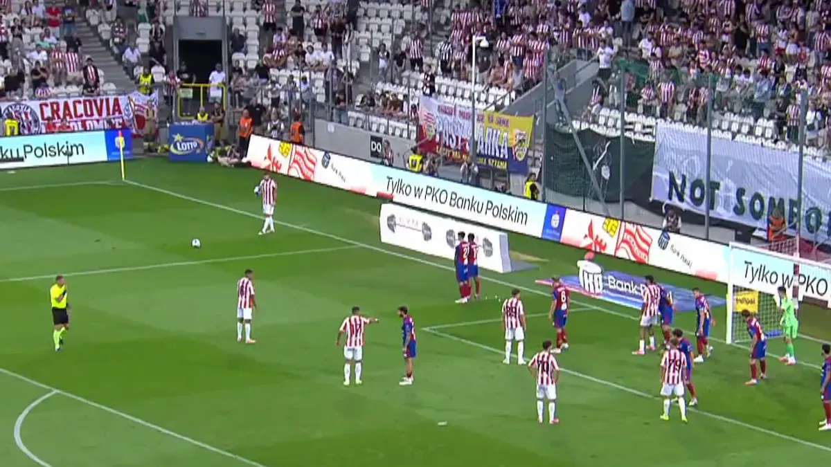 Pierwszy gol Cracovii w tym sezonie PKO BP Ekstraklasy! Kacper Trelowski obronił strzał Ajdina Hasicia z rzutu karnego, 