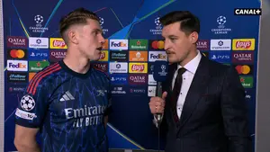 Po meczu @Michal_Zyro miał okazję porozmawiać z napastnikiem Arsenalu - Viktorem Gyökeresem Oglądaj:
