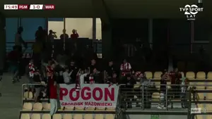 Pogoń Grodzisk Mazowiecki - Warta Poznań I Liga - skrót meczu