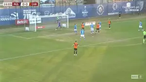 Pogoń Siedlce - Chrobry Głogów I liga - skrót meczu