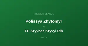 Polissya Zhytomyr - FC Kryvbas Kryvyi Rih: Typy bukmacherskie