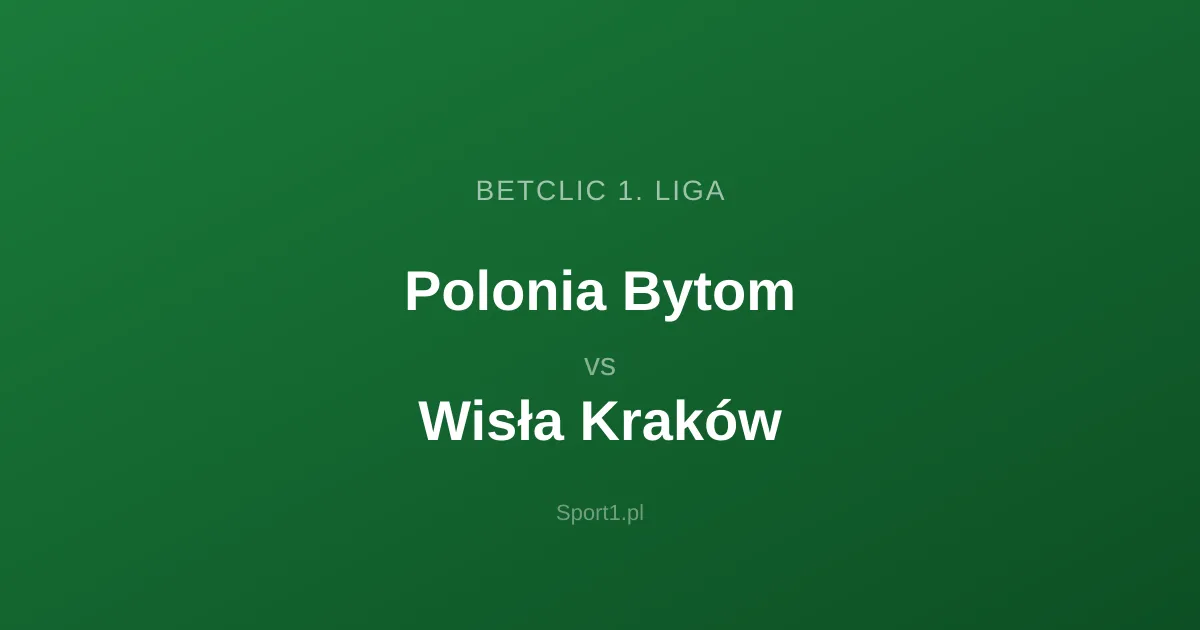 Polonia Bytom - Wisła Kraków: Typy bukmacherskie