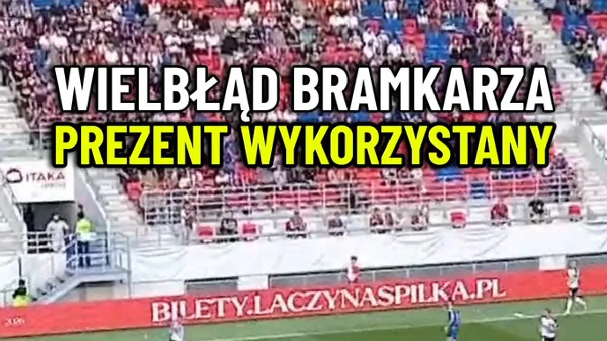Pomyłka Letkiewicza, którą efektownie wykorzystał Szysz! Tak Odra Opole wyrównała w meczu z Wisłą Kraków.