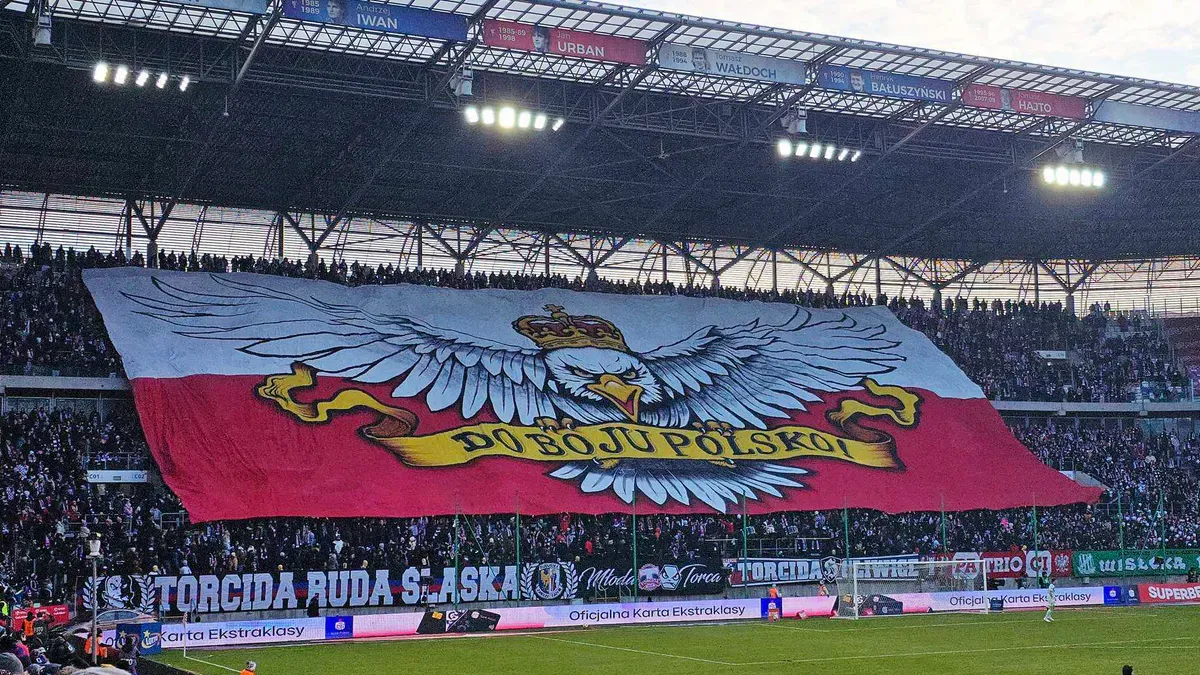"Zakazana oprawa" na meczu Górnika Zabrze z Piastem Gliwice! (Fot.: BB)