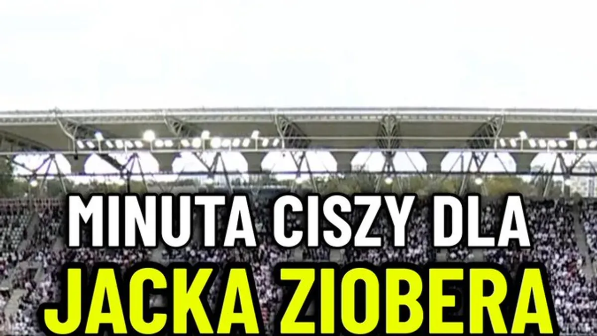 Przed pierwszym gwizdkiem meczu ŁKS Łódź - Ruch Chorzów minutą ciszy oddano hołd Jackowi Zioberowi.